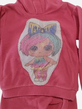 Girls' Pink Jogger Set with Colorful L.O.L. Suprise! Doll Patch
